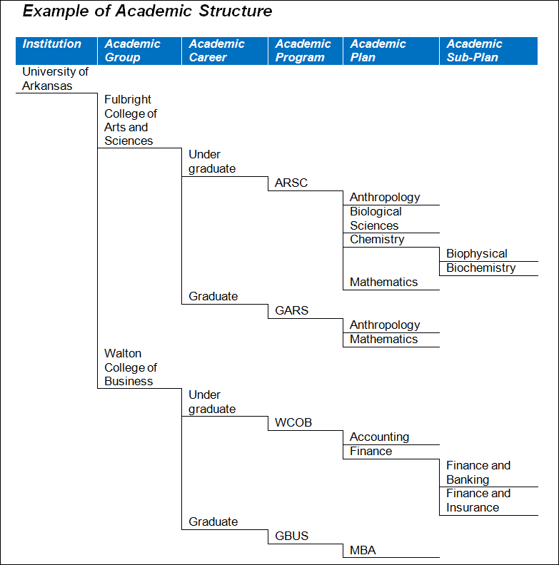 example of academic structure