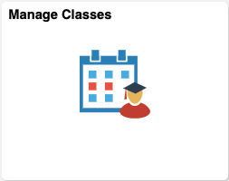 screenshot of Manage Classes tile